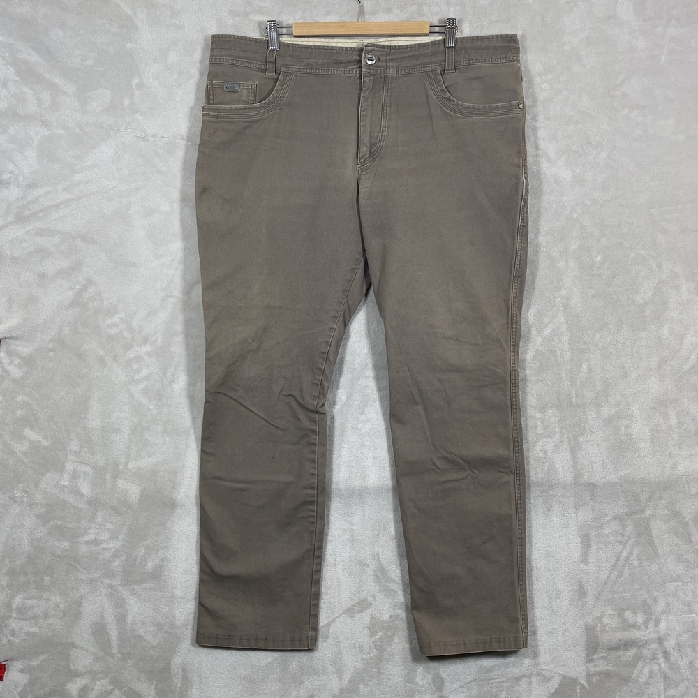 Kuhl The Law Jean Mens 42x34 Pants VTG Patina Dye Brown‎ 5193 Work Outdoor